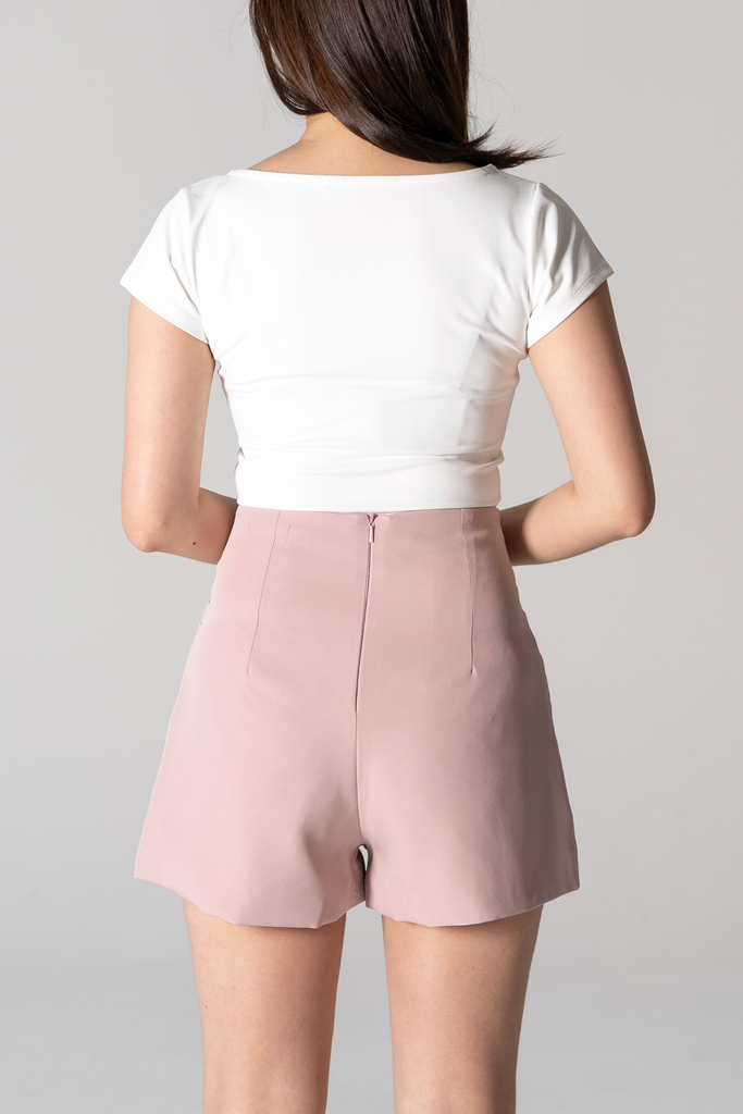 Camilla High Waist Shorts (Pink)